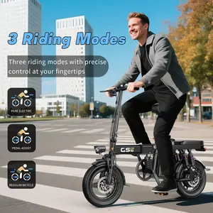 Electric Bike for Adults Teen-Folding Motor Bicycle 750W Peak Motor,22MPH 35 Miles,Commuter Ebike 48V 15AH Removable Battery