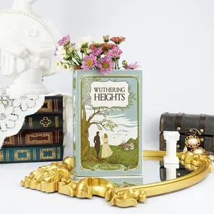 Wuthering Heights Ceramic Book Vase, Vintage Book Vase Decor, Ceramic Decor, Book Shaped Flower Vase, Bookish Gift, Home Decoration