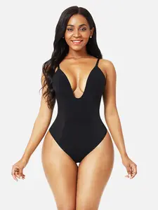 FeelinGirl Plunge Thong Shapewear Backless Underwear Bodysuit Basic Comfort Womenswear FeelinGirl Plunge Thong Shapewear Backless Underwear Bodysuit Basic Comfort Womenswear