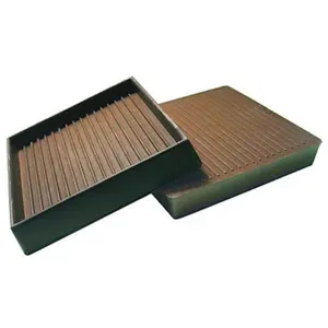 212 MAIN TruGuard Nonskid Square Shape Rubber Coasters, 3 x 3 in, Brown, Pack of 2