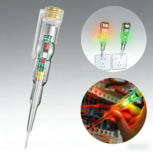 Intelligent Noncontact Voltage Tester 24-250V with LED Light & Alarm Waterproof Portable for Home & Automotive Circuit Safety Testing