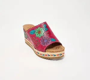 L'Artiste by Spring Step Leather Wedges - DelRayBeach