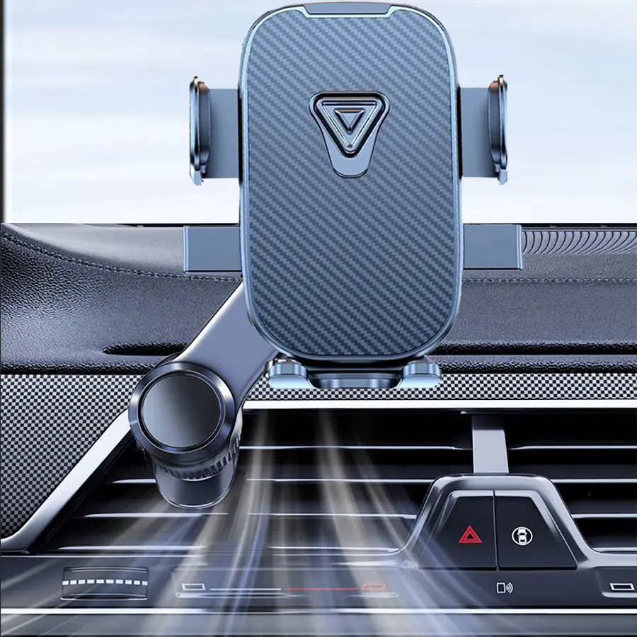 Phone Mount for Car Vent [Never Blocking] Rotatable Car Phone Holder Mount Air Vent Clip 2026 Hands Free Cell Phone Car Mount for iPhone 16 Pro Max Plus 17 16 15 14 13 Samsung Android, Black