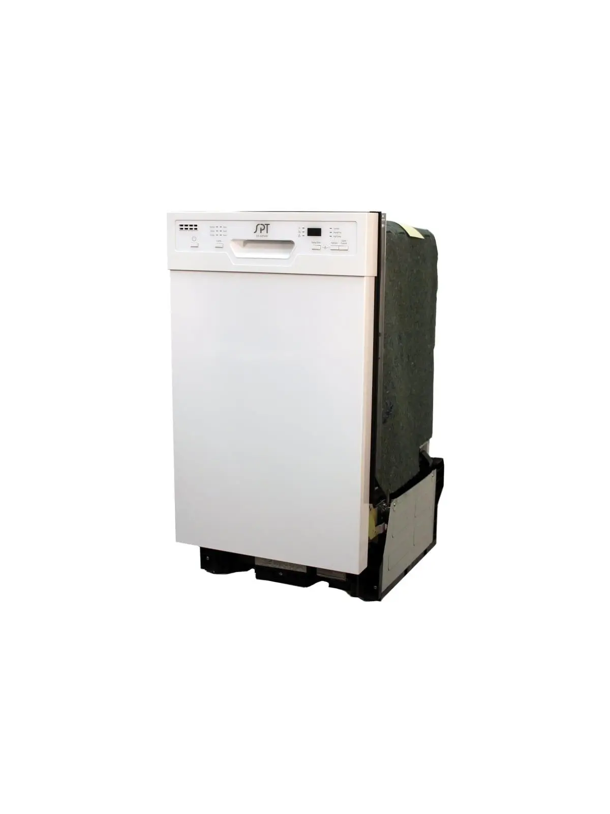 Sunpentown 18-in. Energy Star Built-In Dishwasher with Heated Dry, Quiet Operation, White