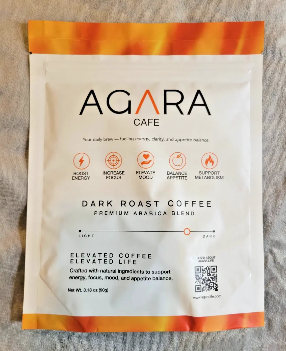 Agara Cafe Dark Roast Coffee premium Arabica Blend -Elevate Your Mood  - 2 Pack 60 Servings