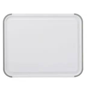 Classic Nonslip Plastic-Poly Cutting Board, 8x10-inch, White