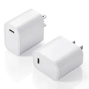 2 Pack 20W USB C Fast Charger Power Supply PD Power Adapter Charging US Plug