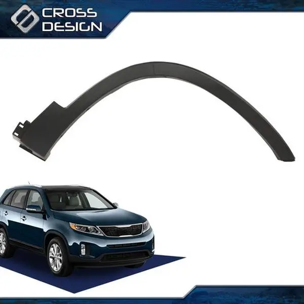 CROSSDESIGN Front Right Passenger Fender Flare Wheel Molding, Car Exterior Mud Flaps & Splash Guards, Car Accessories for 2011-2015 Kia Sorento, Accessories For Car