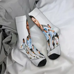 Argentina jersey, Messi football socks, casual, soft, comfortable, a must-have for autumn and winter.