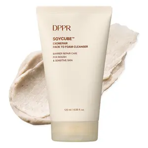 [DPPR Official] SOYCUBE ExoRepair Pack to Foam Cleanser, Glow Care, Glass Skin, Korean Skincare, Dual Function Foam Cleanser, Exosome & Soy Protein, Deep Cleanse & Repairing Facial Wash (4.05 fl.oz / 120ml)
