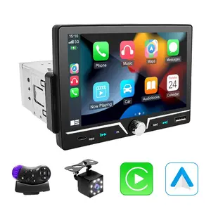 7 Inch Carplay Car Display, Car Video Player, Supports Carplay & Android Auto, Bluetooth-compatible 5.0, USB, TF, Aux, Fm, Fits 1 Din Radio, 12V Voltage