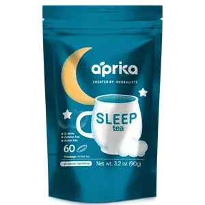 Aprika Life Herbal Sleep Tea with 12 Natural Herbs, Caffeine-Free & Gluten-Free, 60 Tea Bags for Relaxation & Stress Relief, Wellness Beverage