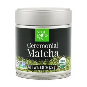 SUGIMOTOYA Organic Japanese Matcha Powder - Ceremonial Grade 28g | USDA Certified | Perfect for Lattes, Desserts & Baking