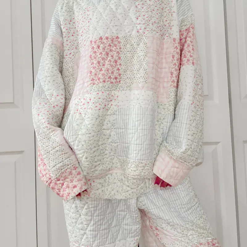 Quilted Pastel Hoodie
