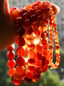 Natural Striped Agate Elastic Bracelet, Fashionable Women's Jewelry, Alluring Bead Design, Unisex Daily Wear Accessory 4/6/8/10mm, Beaded Bracelet