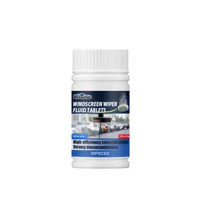 Windshield Cleaner Effervescent Tablet, Clean Decontamination Remove Shellac Film Wiper Effervescent Tablet