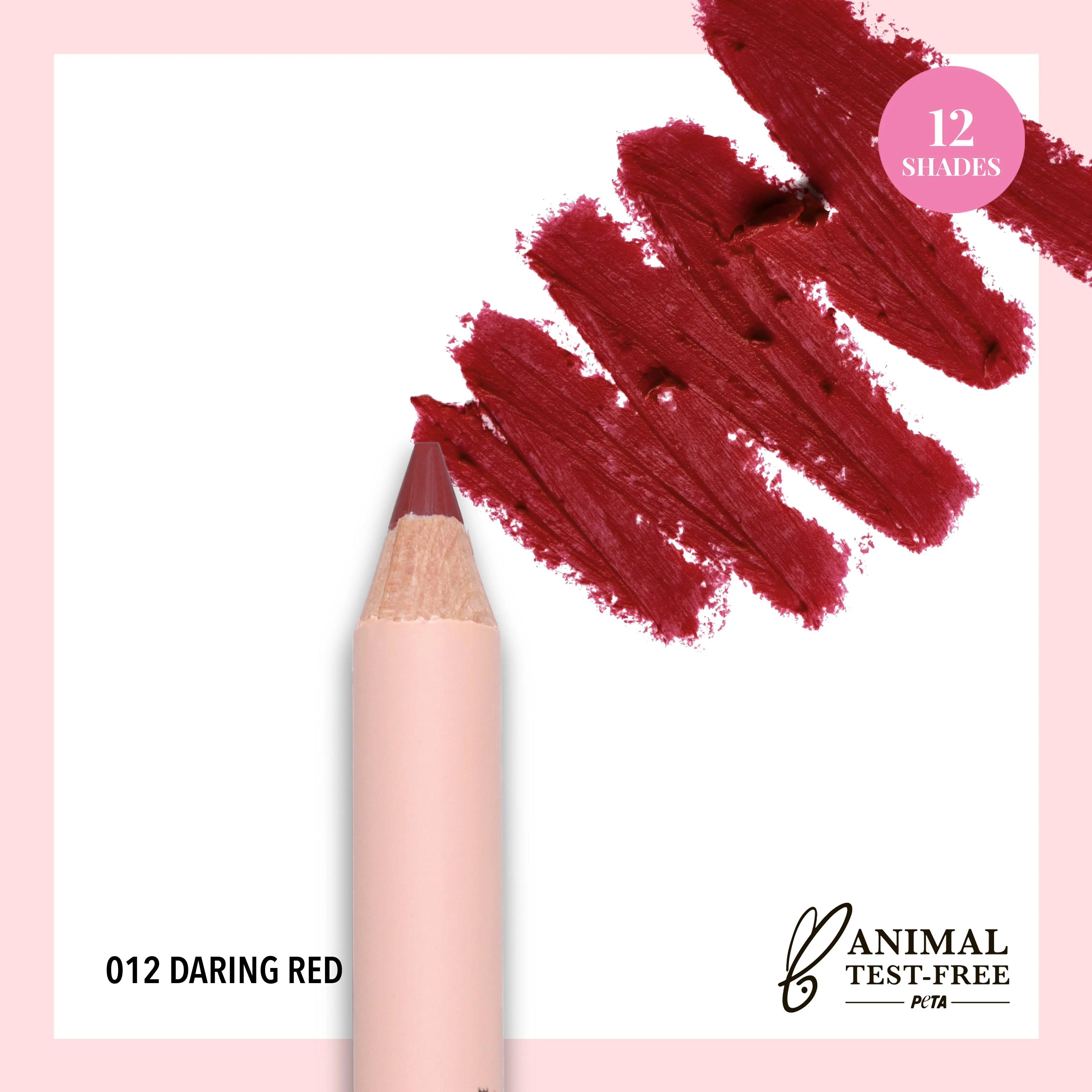 MOIRA | Signature Lip Pencil (012, Daring Red) | Creamy Lip Liner for Precise Definition & Long-Lasting Wear