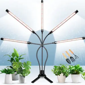 DICCEAO 150W Full Spectrum LED Grow Light for Indoor Plants (5 Heads White)