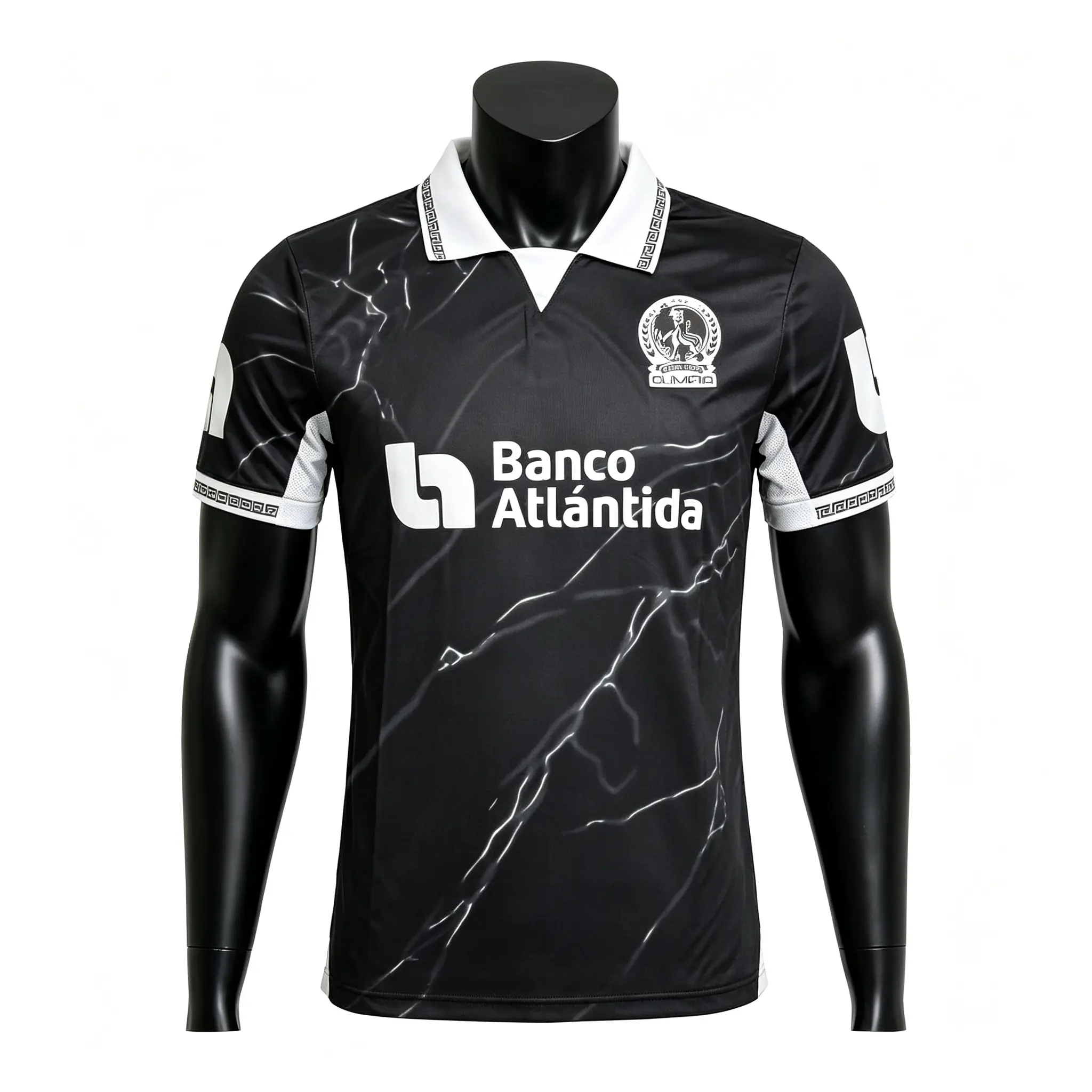 2526 CD Olimpia Third Away Black Short Sleeve Top Football Soccer Jersey Liga Honduras