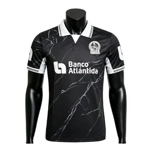 2526 CD Olimpia Third Away Black Short Sleeve Top Football Soccer Jersey Liga Honduras