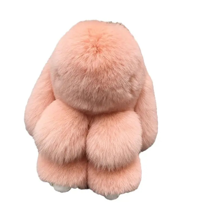 Christmas Stocking Stuffer for Girls & Kids: Handmade Bunny PomPom Keychain with Box – Sweet Charm Accessory for Anxiety Relief ,for  Bag Charm,Car Keychain