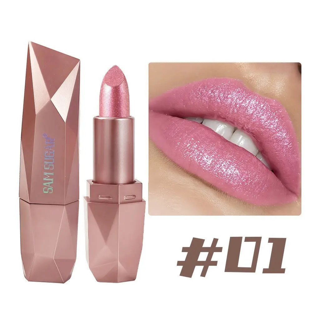 Hydrating Shimmer Lipstick for Radiant, Glossy Lips - Long-Lasting & Water-Resistant Color for Everyday Glam, All Skin Types, Hydrate, Daily, Youth, Sparkly Makeup, Regular