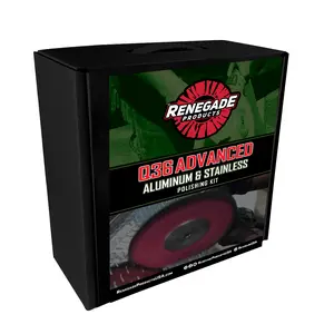 Renegade Products | Q36 Advanced Aluminum & Stainless Polishing Kit | 9" Buffing Wheels & Sanding Discs for Big Rigs & General Use