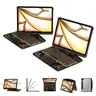 360° Rotating iPad Case with Matte Keyboard, Multi-Touch Trackpad & ABS Casing - 7-Color Backlit, Type-C Charging, Pencil Holder, Sketch-Friendly Covers for 8.3'-13in iPad 7-11th(A16)/Air(2022-2026)/Pro(2018-2025)/Mini, Pro Look Accessories