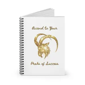 Capricorn Inspired Notebook - Spiral Ruled Line