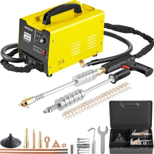 Multifunctional 2KW Auto Body Stud Welder Dent Puller Kit with 3500A Peak Current, 5 Modes & Dual Guns for Car Collision Repair, Paintless Dent Removal