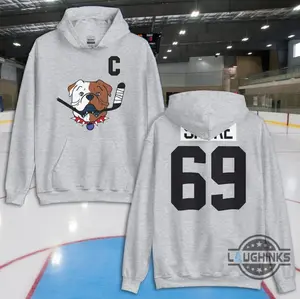 Sudbury Bulldogs Hoodie Sweatshirt T Shirt Mens Womens 2 Sided Greater Sudbury Blueberry Bulldogs Shoresy 69 S1 Captain Ice Hockey Shirts Gift