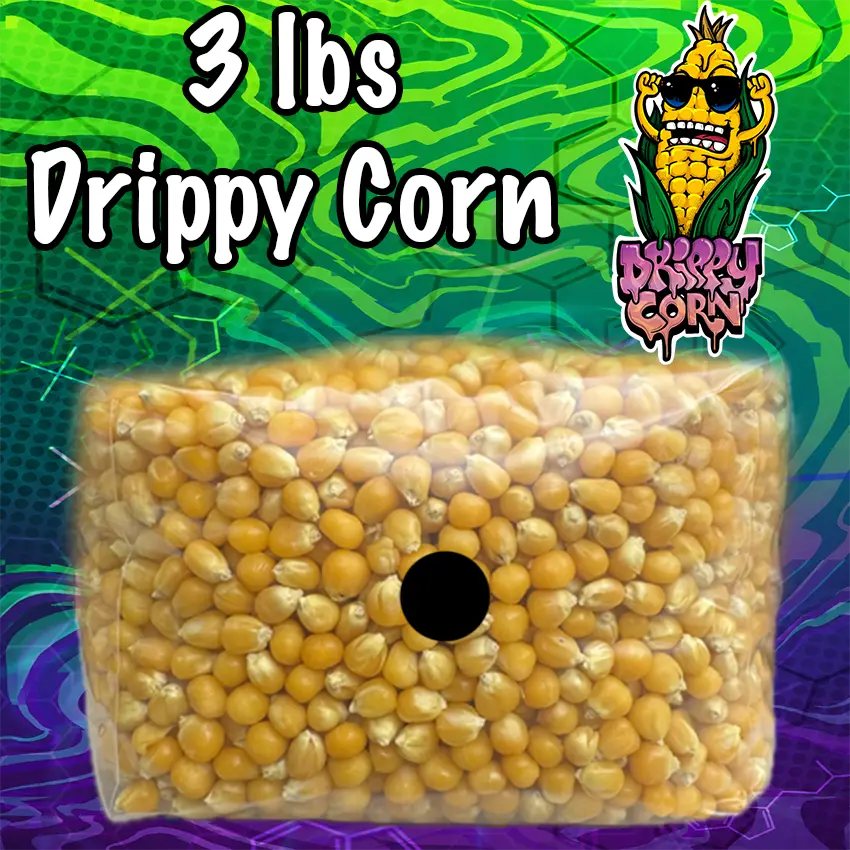 Sterilized Drippy Corn | 3 lbs | Solo Grain Bag