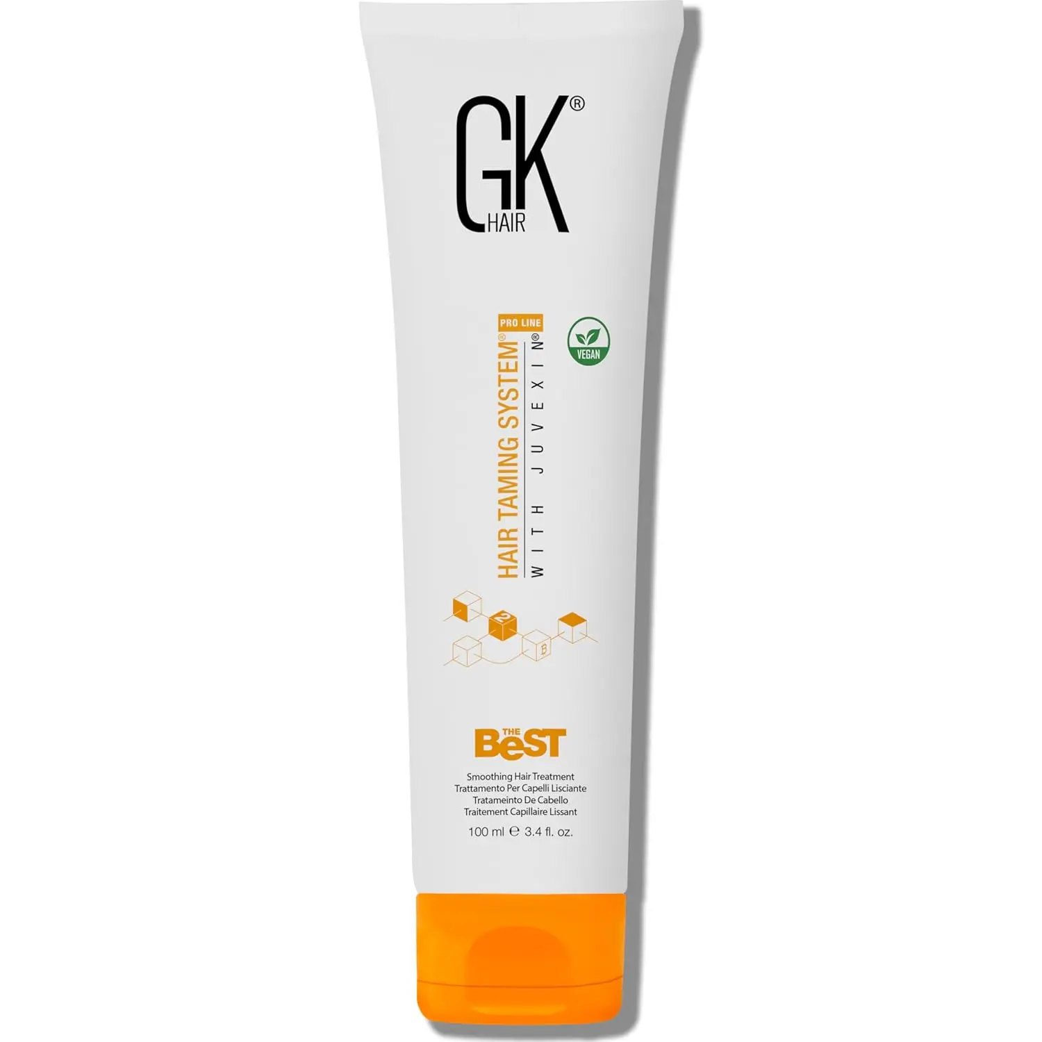 Keratin Hair Treatment Frizz Control Salon Smoothing Long Lasting Cream for All Frizzy Free Curly Dry Damaged - Professional Brazilian Complex Blowout Straightening For Silky Smooth - 3.4 Ounce