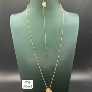 14k Gold Bracelet & Necklace Set