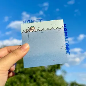 Hamster Fishing | Funny Cute Sticky Note | Gifts Under 10 | Novelty Stationary Present | For Office School