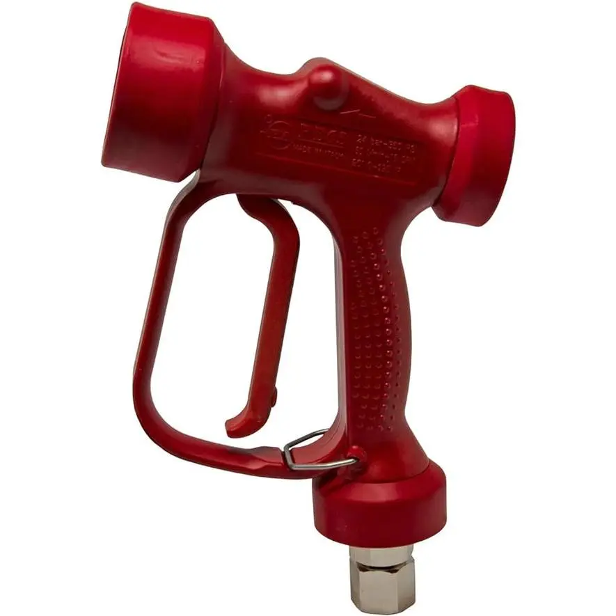 Red General Pump YG1635SR PA RB65 High-Flow Car Wash Down Soft Wash Spray Gun for Automotive Car Washing & Maintenance