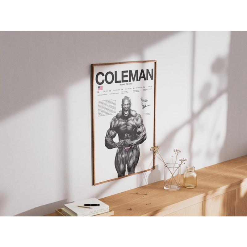 Schwarzenegger Coleman Cutler Yates Haney Zane Poster Bundle, Bodybuilding Wall Print,Mr Olympia Poster, Gym Fitness Motivation Decor Gift