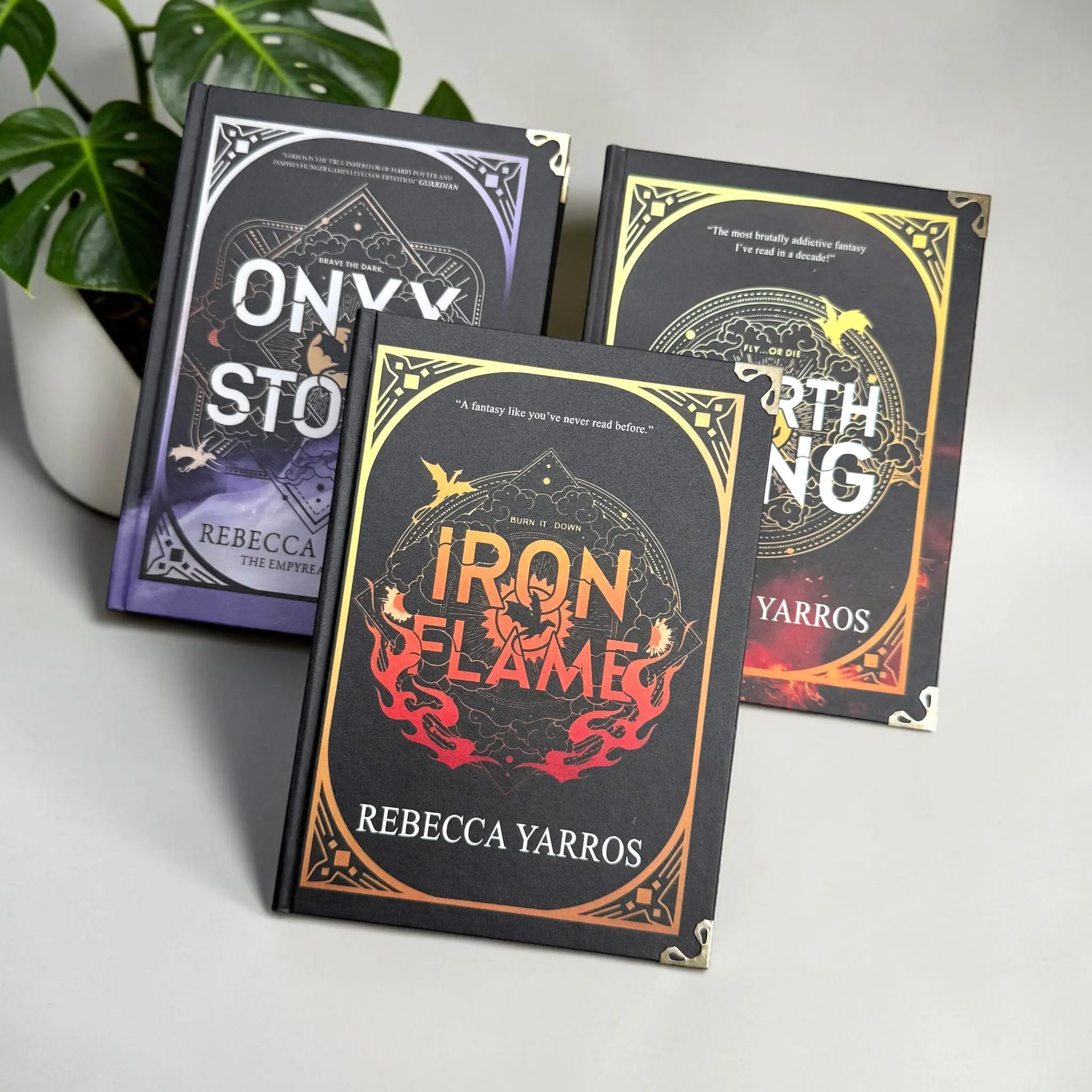 The Empyrean Series Hardcover Books with Metal Corner Protectors