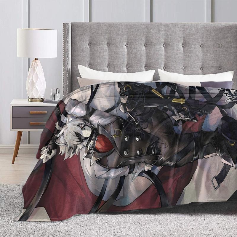 Von Lycan Series 2026 New High End Printed Flannel Blanket Ultra Soft Skin Friendly All Season Warmth for Bedroom Office Nap Study Reading Christmas Gift