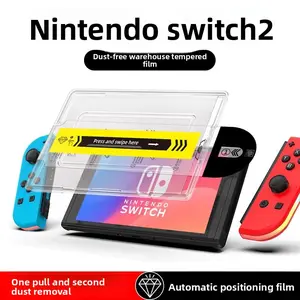 Nintendo Switch Screen Protector Film, Magic John Auto Align Onetouch, 7.9 Inch Tempered Glass, 30 Second Installation, Bubble-Free Design