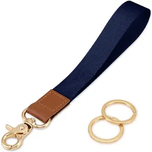 Wrist Lanyard for Women and Men,  Lanyard for , Wrist  Strap for   ID Badge Wallet Card Holder (Navy Blue)