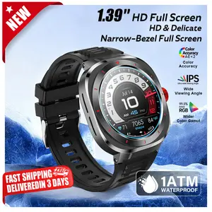 [2026 New Upgrade]Outdoor Compass Wearable Smart Watch | Bluetooth Call | 1.39" Round Screen | Health & Fitness Tracker | IP68 Waterproof |  Message Notifications| 100+ Sports Modes|  For Android/iOS | Perfect Gift for Outdoor Enthusiasts/Boyfriend/Men
