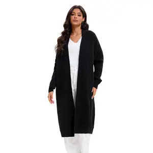 Women's Fasion Oversized Slouchy Chunky Knit Open Front Sweater Coat
