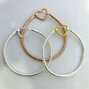 Valentine TO Heart Snake Chain DIY Bracelet