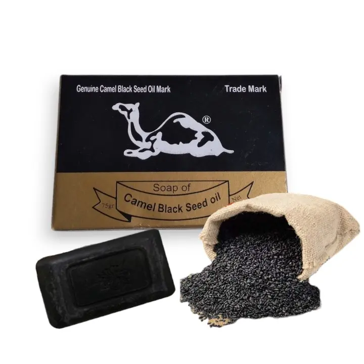 Camel Black Seed Oil Mark Natural Body Care Cleanser Soap, 70g, Gentle Soothing Skin Care with Natural Ingredients