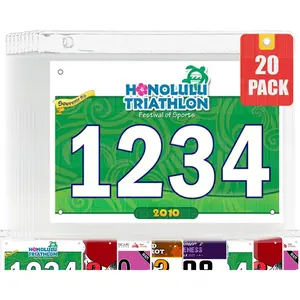 Clear Bib Boards Sleeves Protector for Runners,Race Bib Vinyl Holder,Race Bib Display Vinyl Protector Sheets, Marathon Running Bib Sheet Protector