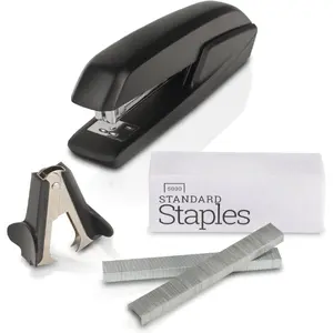 Stapler Value Pack, 20 Sheet Capacity, Jam Free, includes Standard Stapler, 5000 Staples and Staple Remover, Black (54551)