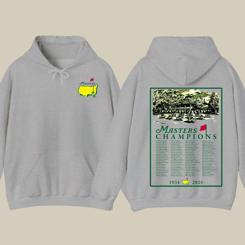 Masters Tournament Augusta 91 Years Hoodie, Golf Tournament, The Masters Golf Cup 2 Sided Hoodie, Golf Gifts For Men