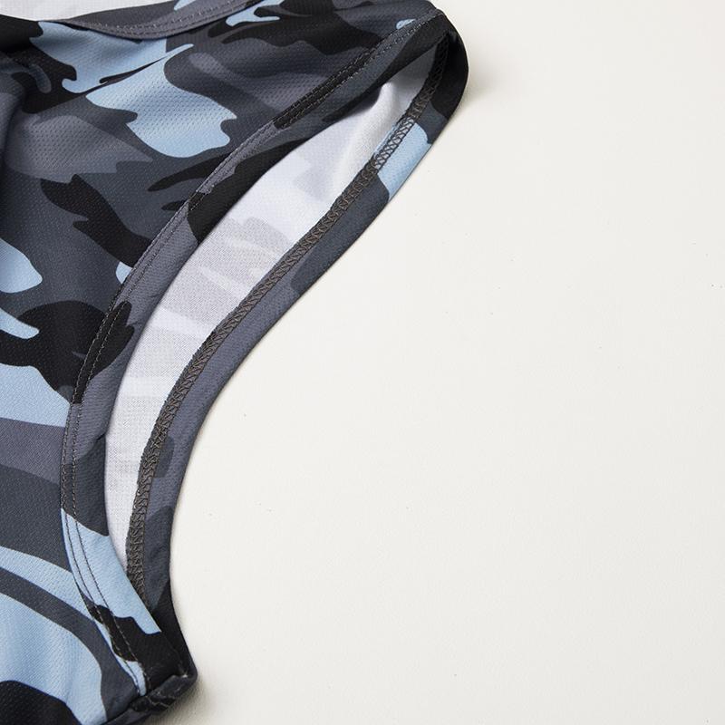 Men's Camouflage Sleeveless Tank Top Set - Breathable Crew Neck Casual Shirt, Camo Print, Machine Washable Durable Fabric for Outdoor & Beach Activities, Perfect Spring Break & Summer Vacation Apparel