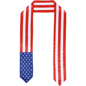 Graduation Stole Sash International Study, National Flag Graduation Scarf, Adult Unisex Graduation Gifts